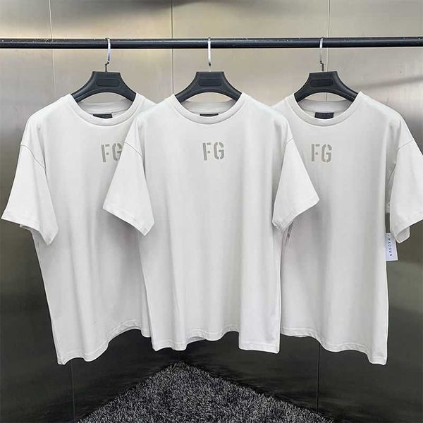 

fog t shirt mens essentialls designer tees ess women tshirts fg summer rich high loose round neck short sleeve t-shirt, White;black