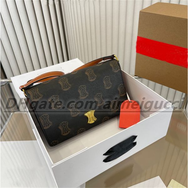 

genuine leather bag teen triomphe shoulder bag women's men tote flap cross body bags luxury designer woman fashion evening camera cases
