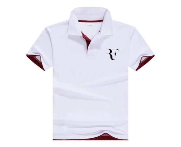 

new roger federer arrival polo shirts men spring summer 13 colors fashion casual short sleeve sh1907184159350, White;black