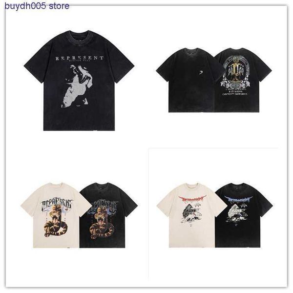 

xcam 2023 new men's and women's t shirt fashion design brand present 17 high street series worn wash printed in spring summer hip-, White;black