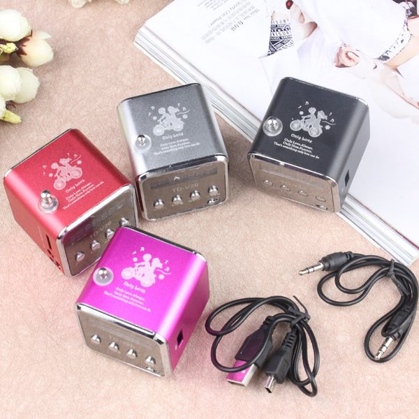 

td-v26 mini radio, bluetooth speaker, support the use of sd/tf card to play music, digital radio, stereo bass antenna receiver