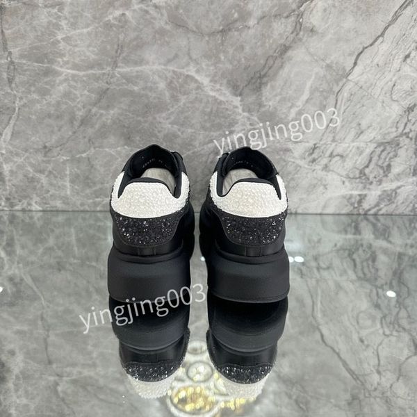 

luxury mens women casual shoes sneakers leather comfort outdoor trainers low men's casual walking xsd221116, Black