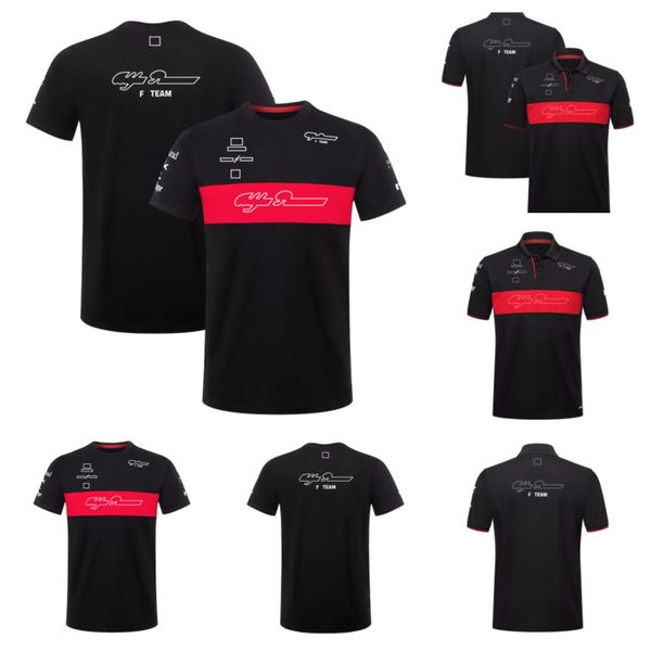 

2023 new f1t-shirt summer racing suit for fans short-sleeved t-shirt polo shirt for men and women custom work clothes