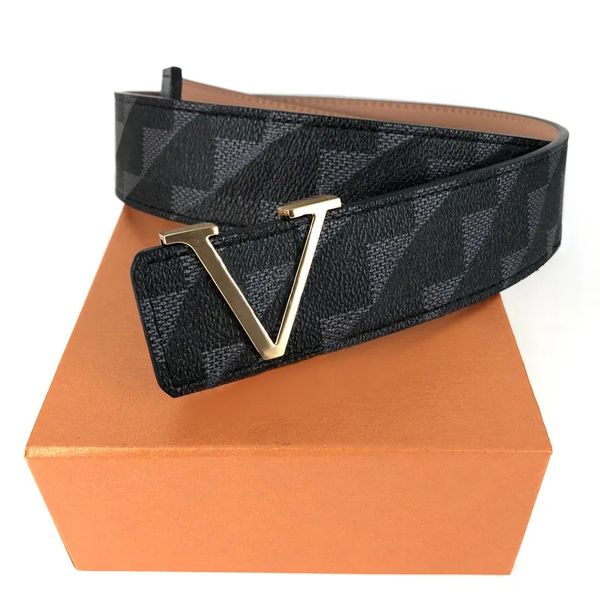 

38mm width men designers belts classic fashion casual letter smooth buckle womens mens leather belt with box, Black;brown