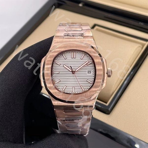 

mens watch designer watches 40mm nautilus 5711 boutique steel strap designer watches for men wholesale watch gift diamond pateks philippes u, Slivery;brown