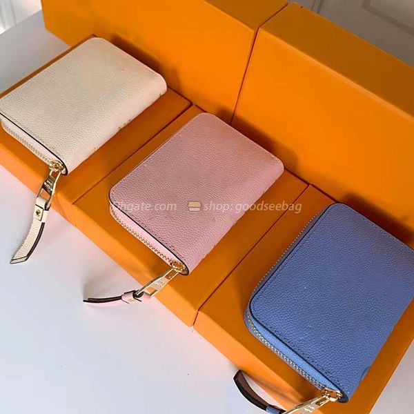 

women's coin purse coin bag zipper small wallet simple leather printed card bag