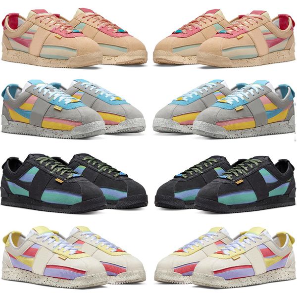 

union x cortez running shoes mens sneakers black white light aqua collection metallic red gold spring pack forrest gump oregon men women tra