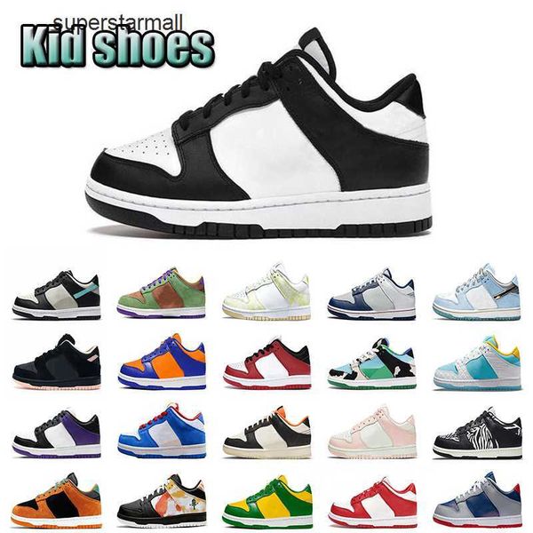 

2023 dunks children's casual shoes new chunky kids shoes boys girls designer fashion low sneakers athletic children walking toddler inf, Black
