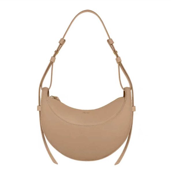 

evening bags new polene numero dix half-moon bag full-grain textured/smooth calf leather tote designer zip closure crossbody women new
