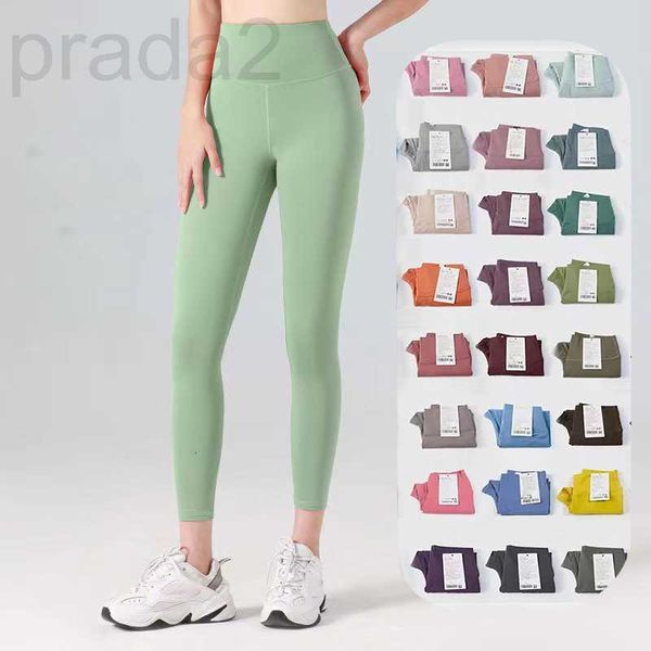 

women's leggings designer pants yoga solid color sports high waist yoga leggings pant gym wear elastic fitness lady tights workout wome