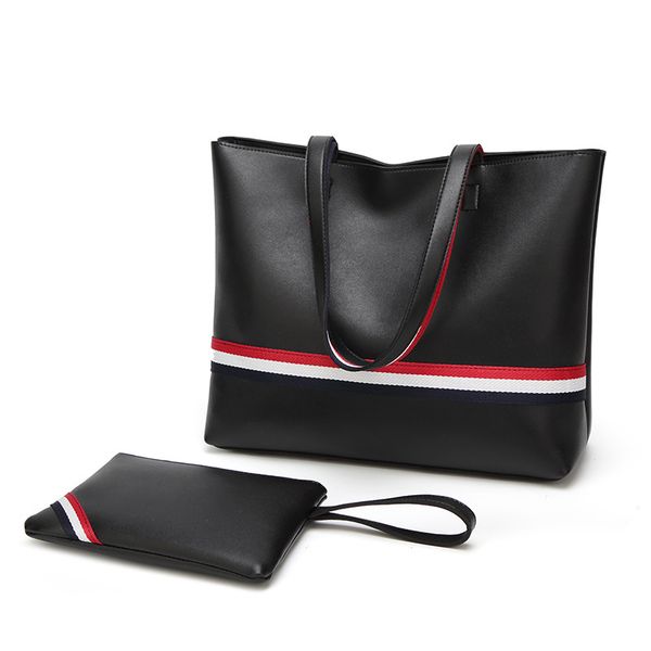 

hbp fashion handbag women's shoulder bag pu solid color tote bag