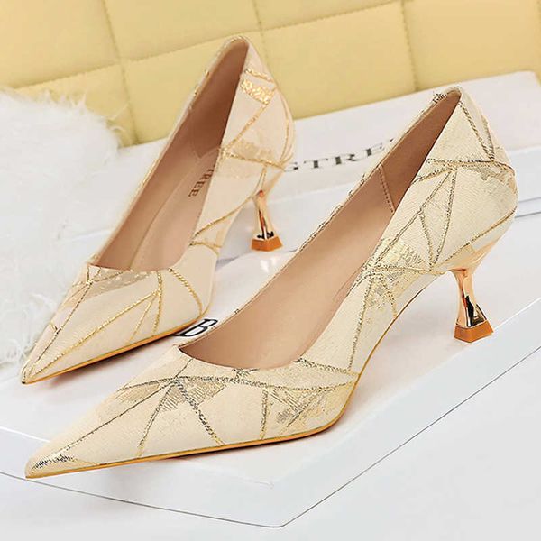 

dress shoes bigtree shoes women 5.5 cm kitten heels metal heel women pumps elegant luxury banquet shoes ladies shoes large size 42 43 g23032, Black