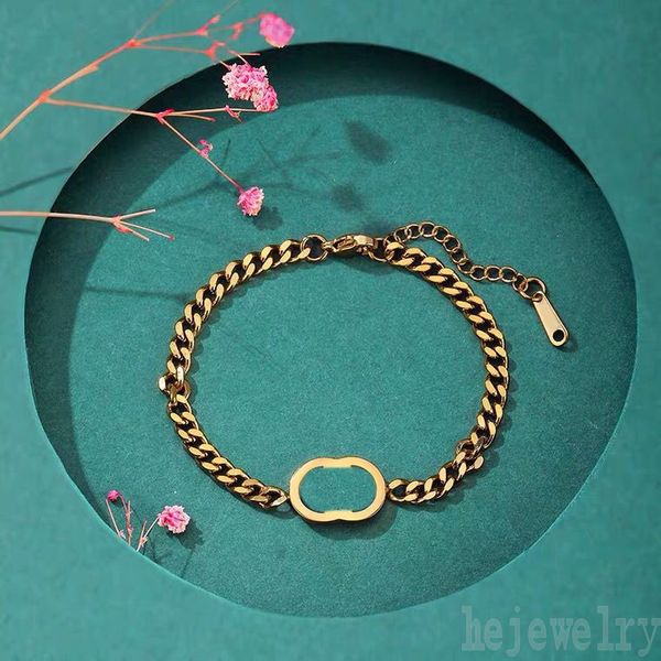 

accessories charm bracelets hip hop simple style letters dangling adjustable buckle thick chain gold plated pure color jewelry elegant zb047, Silver