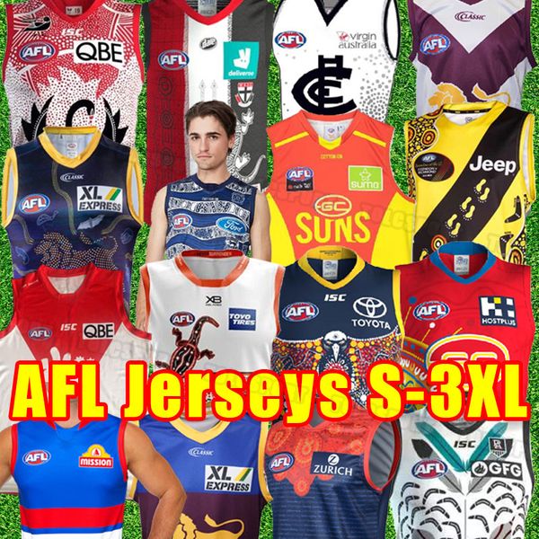 

22/23 afl st kilda jersey brisbane lions fremantle dockers tank gold coast suns hawthorn hawks vest rules shirts port adelaide crows karnten, Black;gray