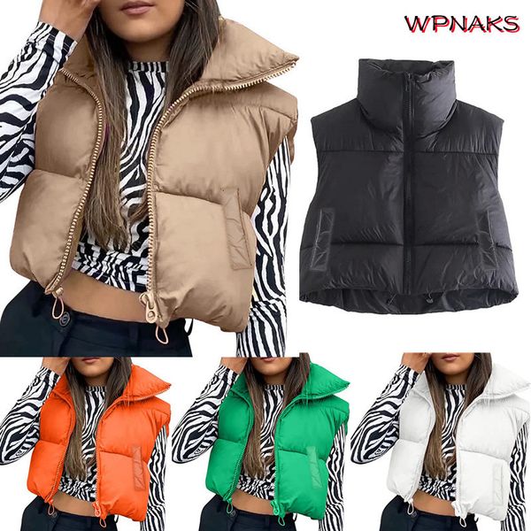

women's vests women autumn winter sleeveless jackets waistcoat clothing warm coats luxury y2k padded puffer female clothes 220325, Black;white