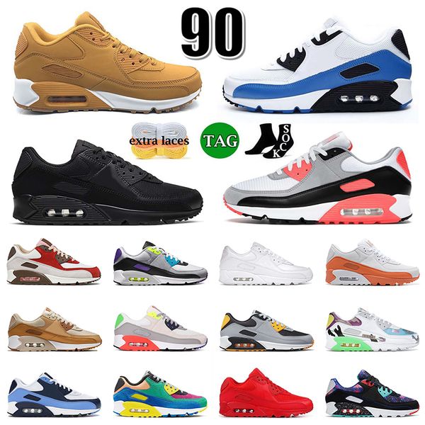 

90 mens women running shoes 90s sports sneakers yellow unc triple black mesh infrared bacon what the caramel batman supernova viotech traine