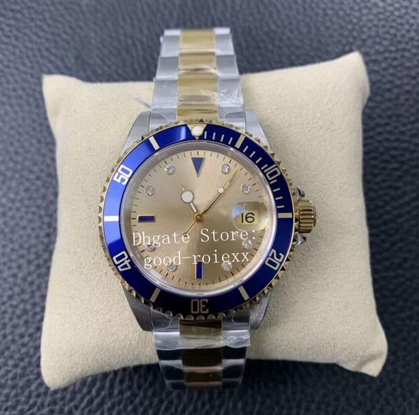 

men's vintage watch men bp watches asia 2813 movement champagne blue black mechanical bpf antique alloy bezel 50th anniversary yellow g, Slivery;brown