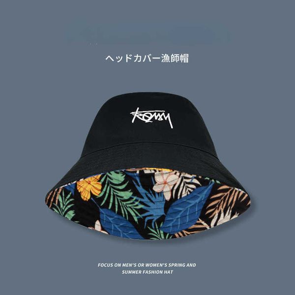 

wide brim hats big head xl size fisherman hat reversible hawaii korean sun protect hats summer casual street wear bob hiphop bucket cap for, Blue;gray