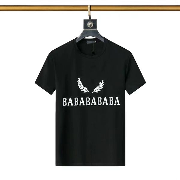 

summer brand mens t shirt fashion men women designers clothing short sleeve casual loosepattern print black and white letterst short sleeve, White;black