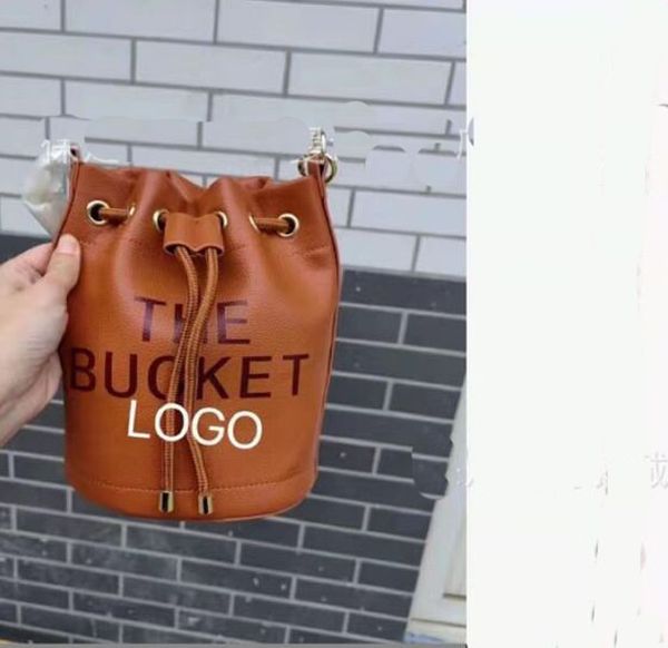 

the bucket bag lady famous designer vintage drawstring pull closure handbag leather textured rope handle shoulder bags full grain handle siz, Red;black