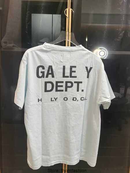 

2023 men's t-shirt galleryse t shirts mens polos women designer tees galleryes cottons depts men and women tide casual shirt luxurys c, White;black