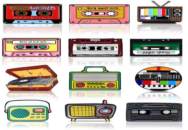 

pins brooches backpack enamel for men women music tape lapel badges jackets shirts hat aesthetic vintage funny 80s 90s party retro8508864, Gray