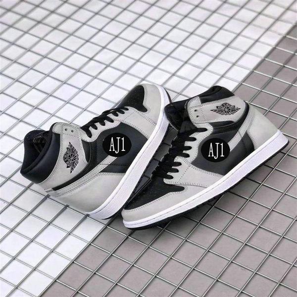 

2021 new 1 retro high og shadow 2 0 men women kids basketball shoes jumpman 1s black grey mens womens trainers youths 256r