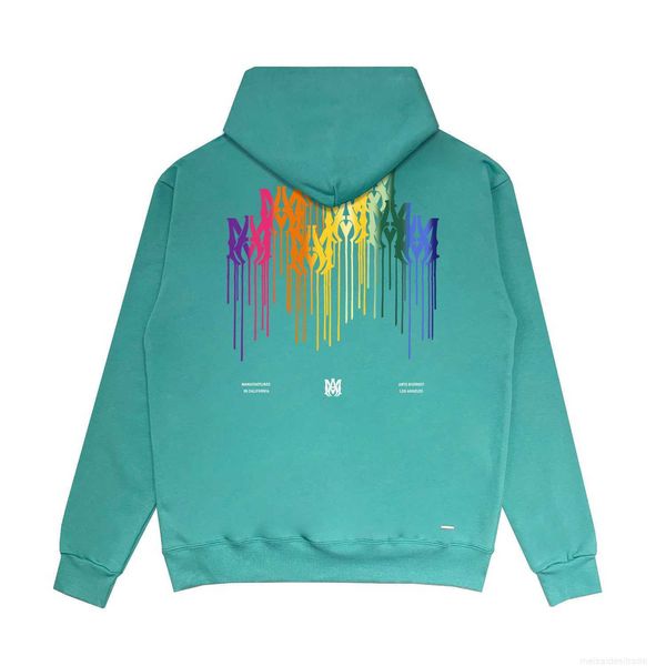 

designer fashion maker s mairi high street high version gradient paint splashed cotton printed round neck hoodiedmyi, Black