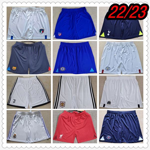 

thai quality football jerseys mens short soccer shorts reto shirts 22 23 pants maillot de foot camisa futebol, Black;yellow