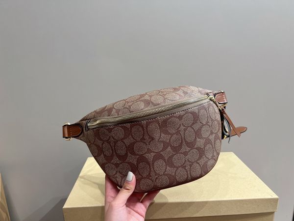 

koujia 2023 new breast bag designer bag crossbody bag fashionable and magnificent waistpack, Black;red