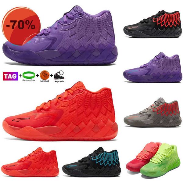 

designer men basketball shoes mb.01 lamelo ball buzz queen rick and morty galaxy rock ridge volt blast trainer mens