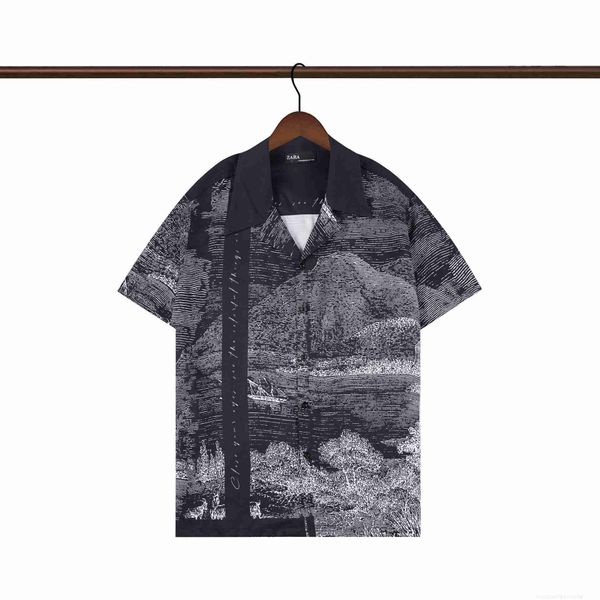 

designer fashion maker men's classic flying crane full print casual mairi trend shirtpc8l, Gray