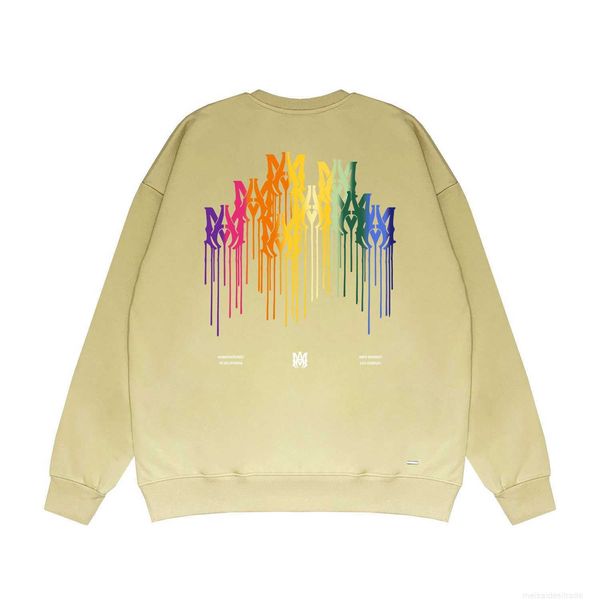 

designer fashion maker mairi edition gradient splash paint printed cotton high street round neck sweatert5n8, Black