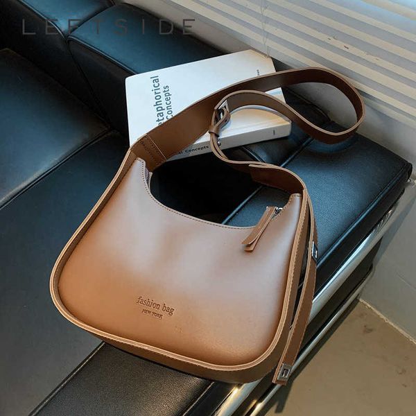 

shoulder bags crossbody for women 2023 pu leather designer travel small side bag handbags and purses black brown 230322