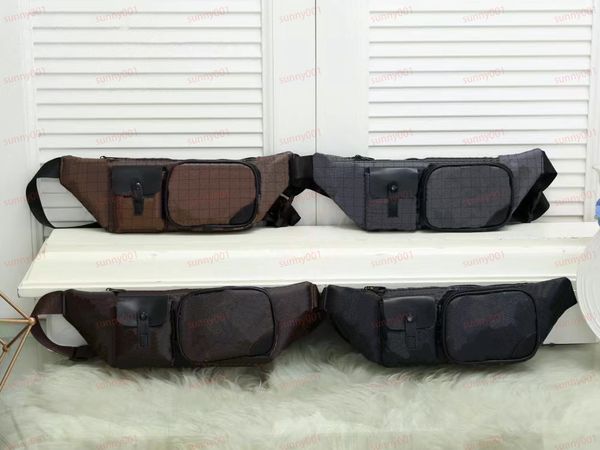 

long diagonal bags multiple pockets belt bag luxury everywhere waist pack satchel purses designer printed grid spanning package