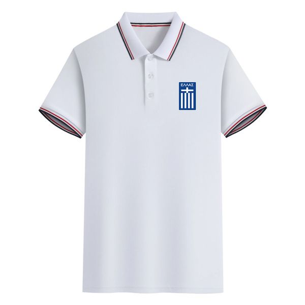 

greece mens polos sports soccer polo shirts men short sleeve football training poloshirts summer fashion casual business asian size s-6xl, White;black
