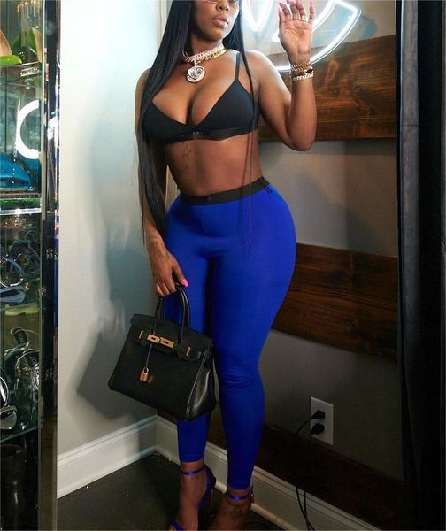 

casual workout 2 pieces set, color block corset bra& solid bodycon shorts outfits, women's clothing, White;black