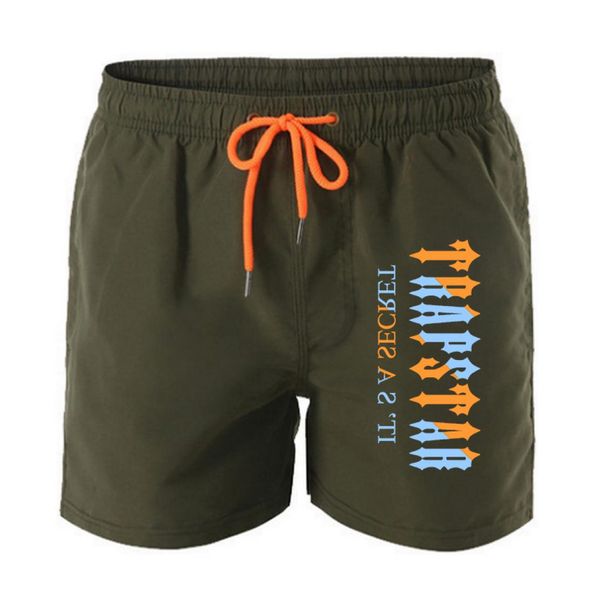 

men039s swimwear shorts summer new trapstar print man swimsuit beachwear swim trunks lowwaist breathable 2022 male beach wear s9590953, White;black