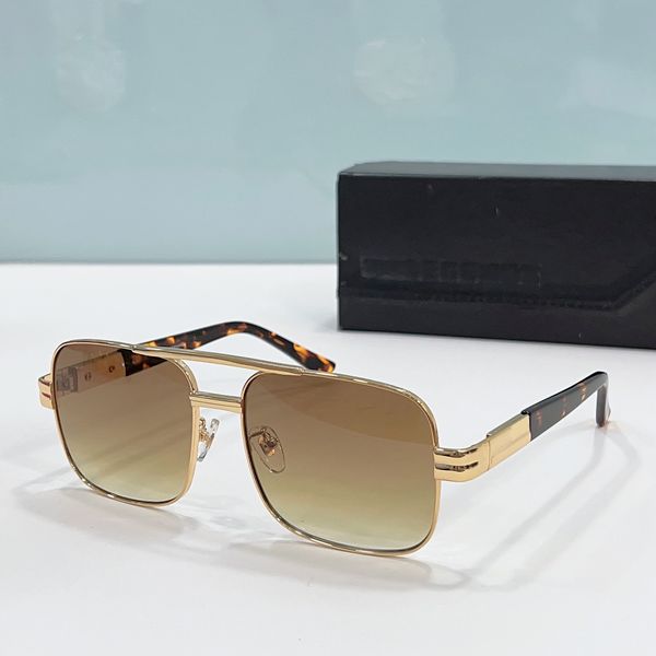 

988 vintage square sunglasses for men gold designer frame brown gradient sun glasses summer sunnies sonnenbrille sun shades uv400 eyewear wt, White;black