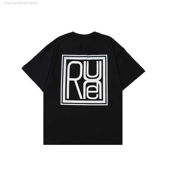 

designer oversize plus cloth rhlimited rhude slogan short sleeve tshirt, White