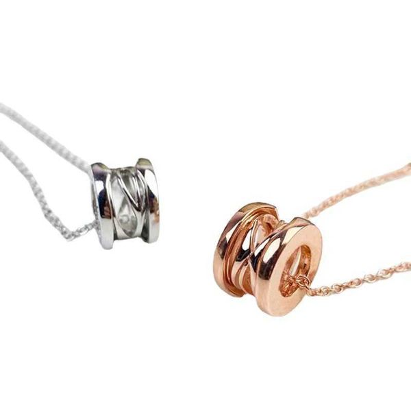 

wbvl original editionhigh edition bulgar hollow spring necklace women's new black and white ceramic men's pendant small man waist