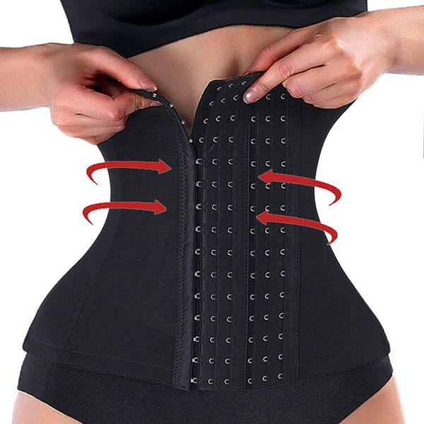 

women's shapers waist trainer slimming belt corset women shapewear tummy control postpartum belly sheath corrective modeling strap body, Black;white