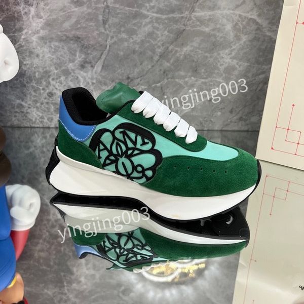 

2023 women mens casual shoes double printed embossed sneakers thick bottom shoe, Black