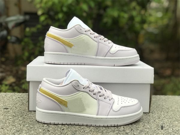 

new release jumpman 1s barely grape basketball shoes barely grape lemon wash-white woman designer shoes sports sneakers ship with box size e