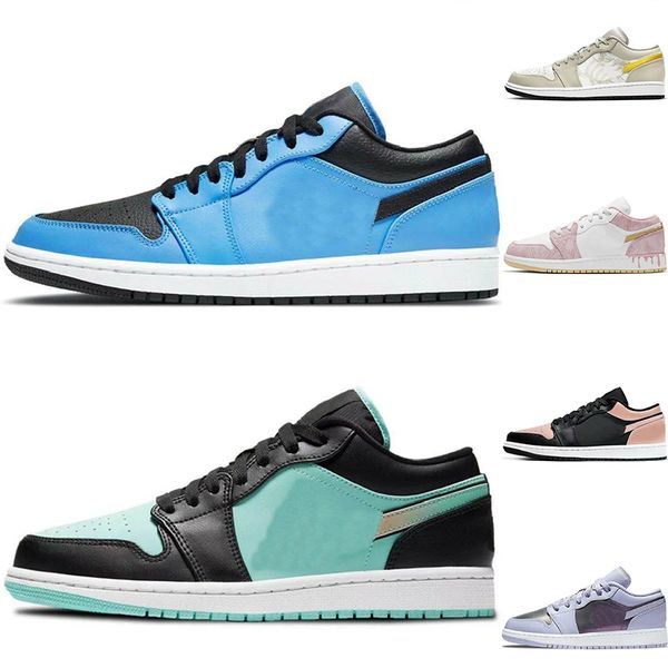 

jumpman 1 low 1s mens basketball shoes ts x black phantom fragment white camo light smoke grey shattered backboard unc bred toe men women tr
