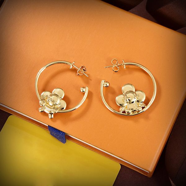 

earrings designer for women works like a charm fashion luxury 2022 new gold earrings cartoon character pendants with long skirt party casual, Golden