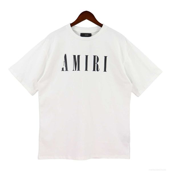 

designer fashion maker high version mairi basic letter printing high street casual loose round neck short sleeveiuox, White