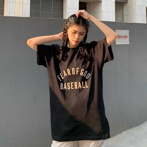 

fog t shirt mens essentialls designer tees ess women tshirts fg short sleeve fashion loose half sleeve couple inst t-shirt, White;black