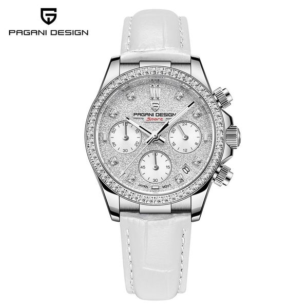 

women s watches pagani design fashion quartz wristwatch brand sapphire stainless steel sports chronograph relogio feminino 230325, Slivery;golden
