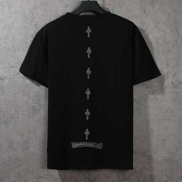 

ch luxury t-shirt fashion men's t shirt brand tees men women sanskrit letter couple sweatshirt horseshoe flower short sleeve polos cro, White;black